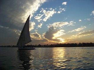 Luxor sunset on the Nile