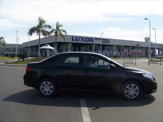 Our Toyota Corolla at Luxor International Airport